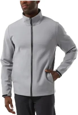 32 Degrees Men's Full Zip Jacket  Regular Fit, Outdoor Casual, Adjustable Cuffs, Stand Collar