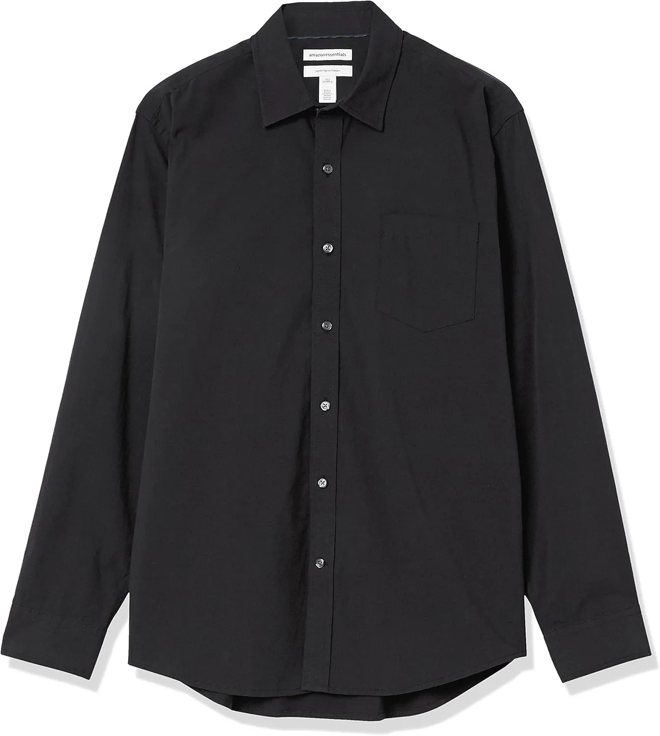 Amazon Essentials Men's Regular-Fit Long-Sleeve Casual Poplin Shirt