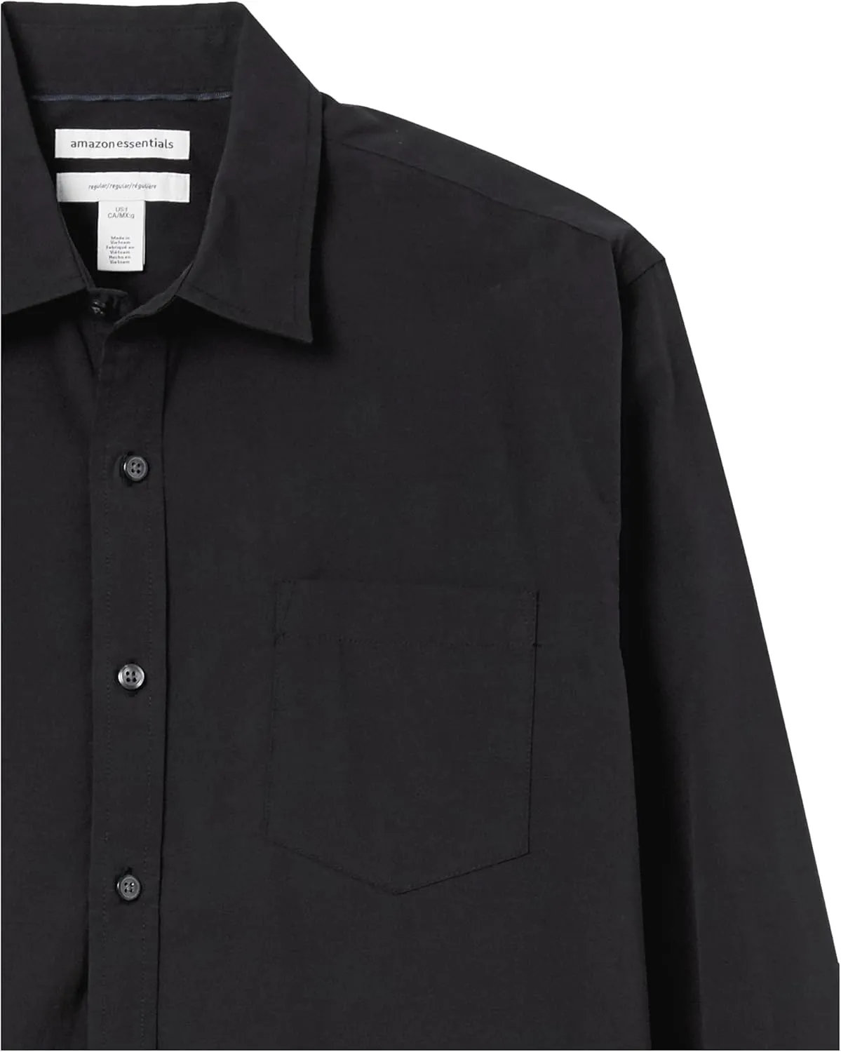 Amazon Essentials Men's Regular-Fit Long-Sleeve Casual Poplin Shirt