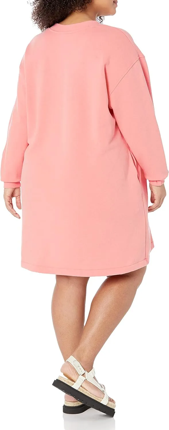 Amazon Essentials Women's Knit Henley Sweatshirt Dress (Available in Plus Size)