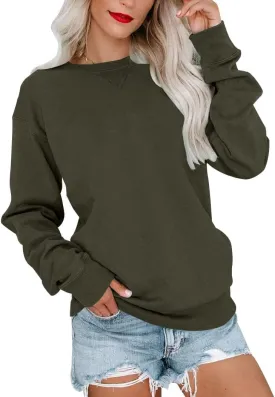 BeadChica Women's Casual Tunic Tops For Leggings Long Sleeve Henley Blouses Botton Down Shirts