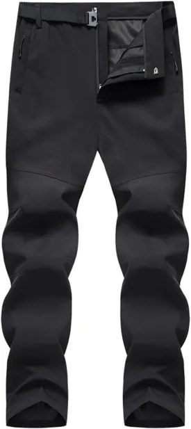 Casual Pants for Men Fashion Cotton Buckle Zipper Solid Skinny-Fit Jogger Trousers Outdoor Sports Climbing Pants