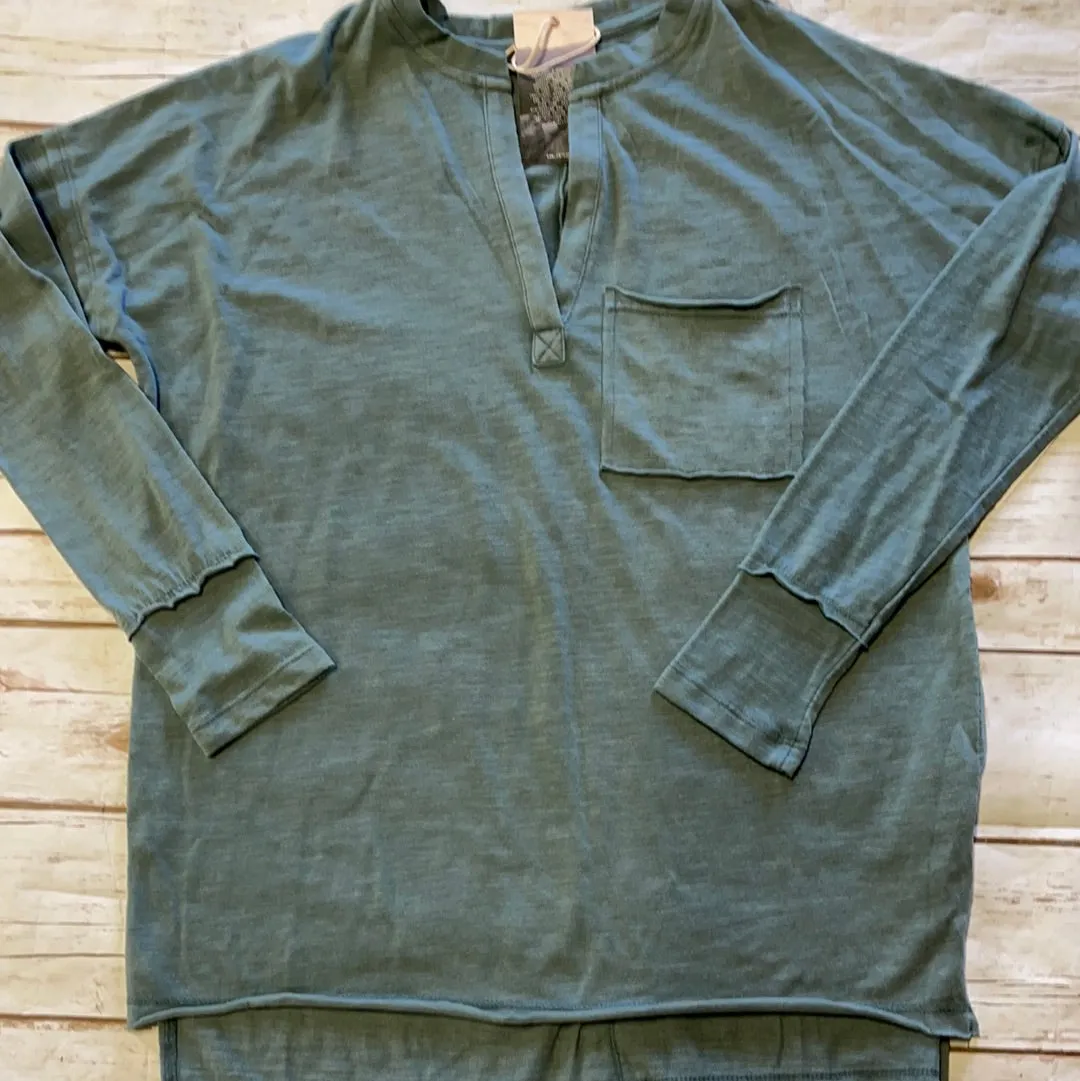 Chambray Henley