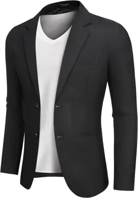 COOFANDY Men's Blazer Casual Slim Fit Sport Coats Two Button Lightweight Suit Jacket