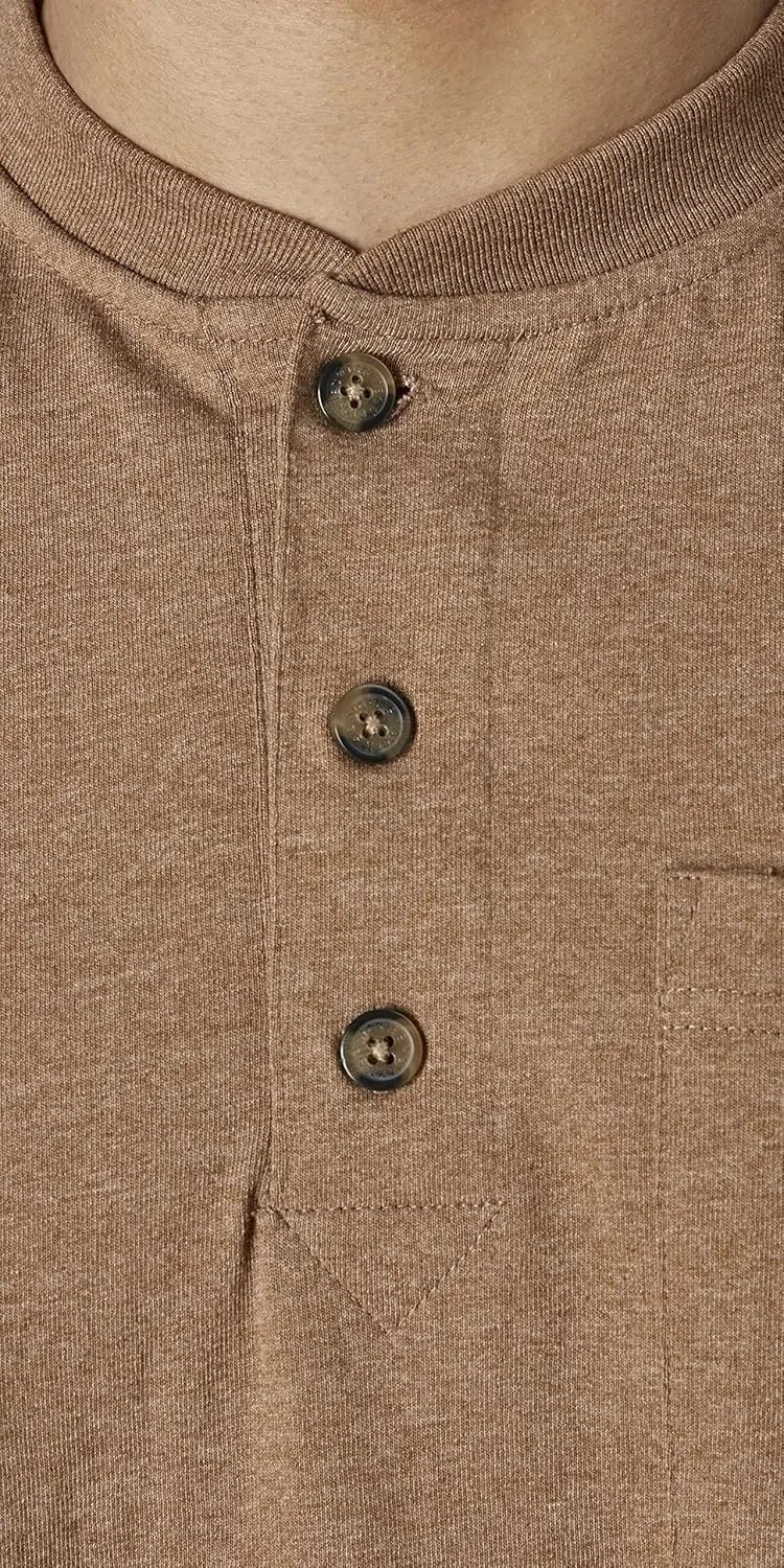 Dickies Men's Long Sleeve Heavyweight Henley