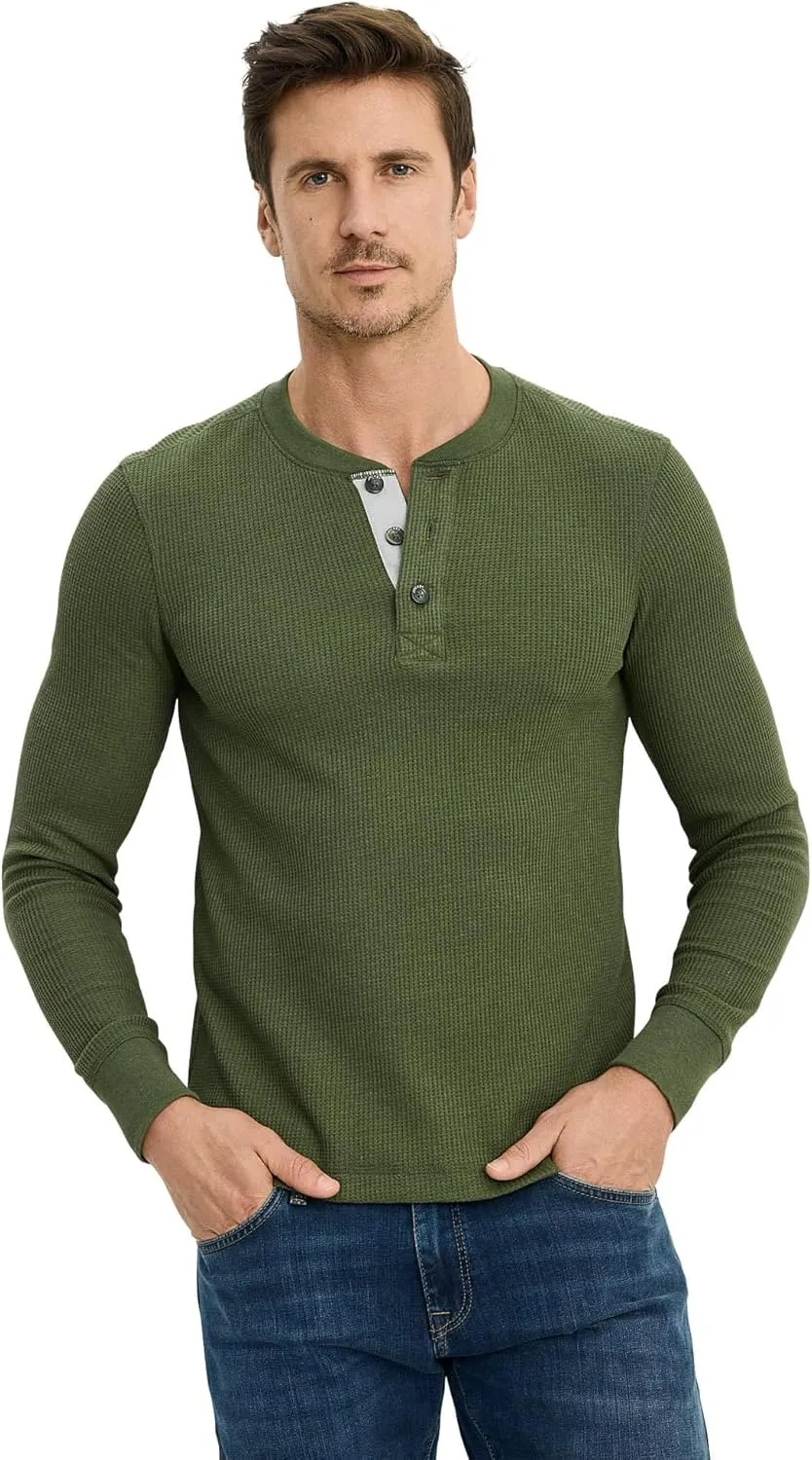 Jockey Men's Baselayer Long Sleeve Waffle Henley