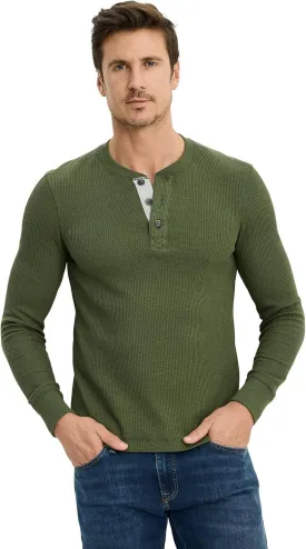 Jockey Men's Baselayer Long Sleeve Waffle Henley