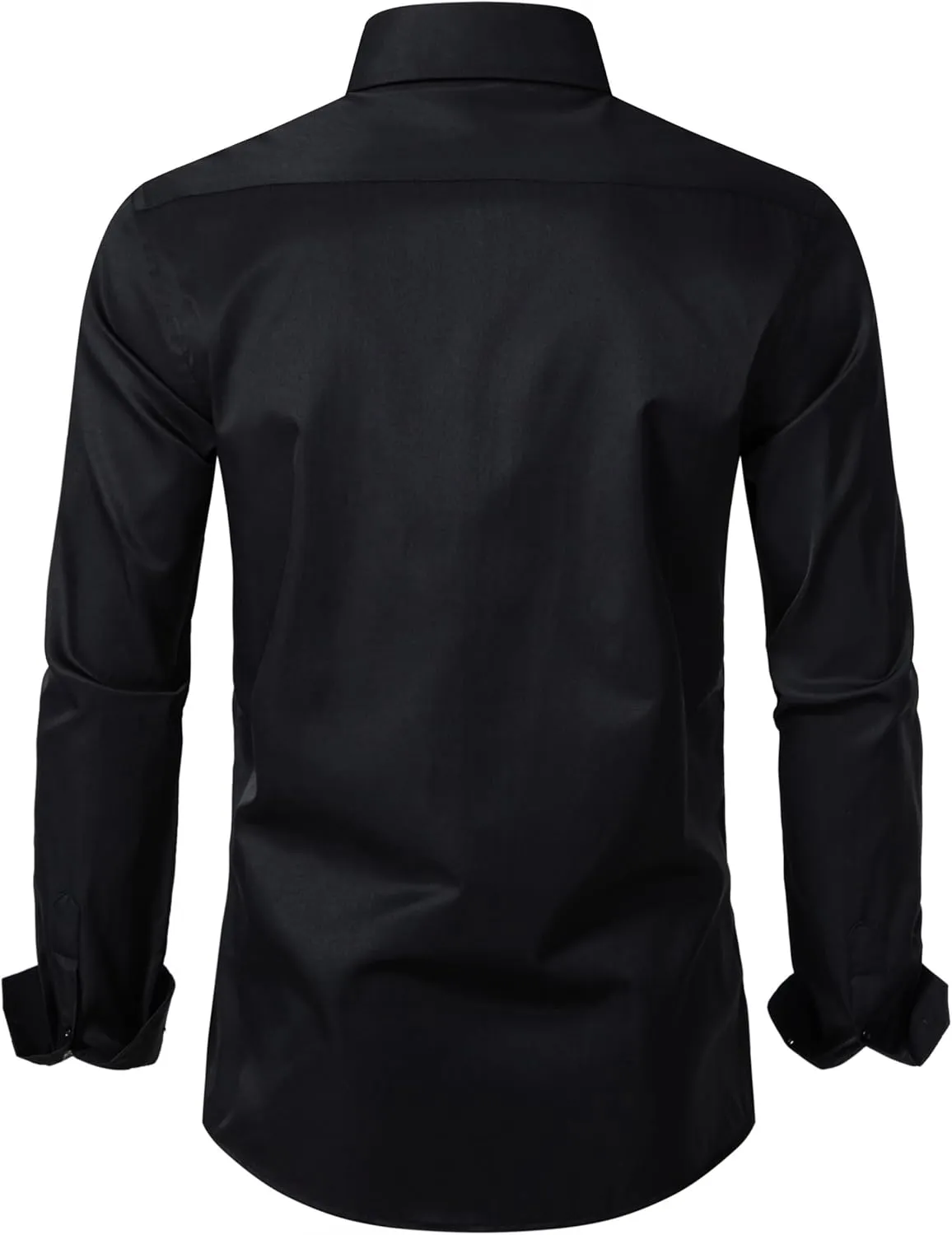 LOCALMODE Mens Stretch Slim Fit Dress Shirts Lightweight Soft Long Sleeve Casual Button Down Shirts