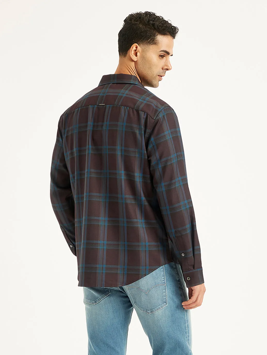 Men's Plaid Slim Fit Shirt