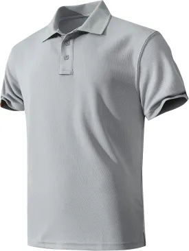 Men's Quick-Dry Active Polo Shirts Short Sleeve Performance for Golf Tennis Daily Casual Collared T-Shirt