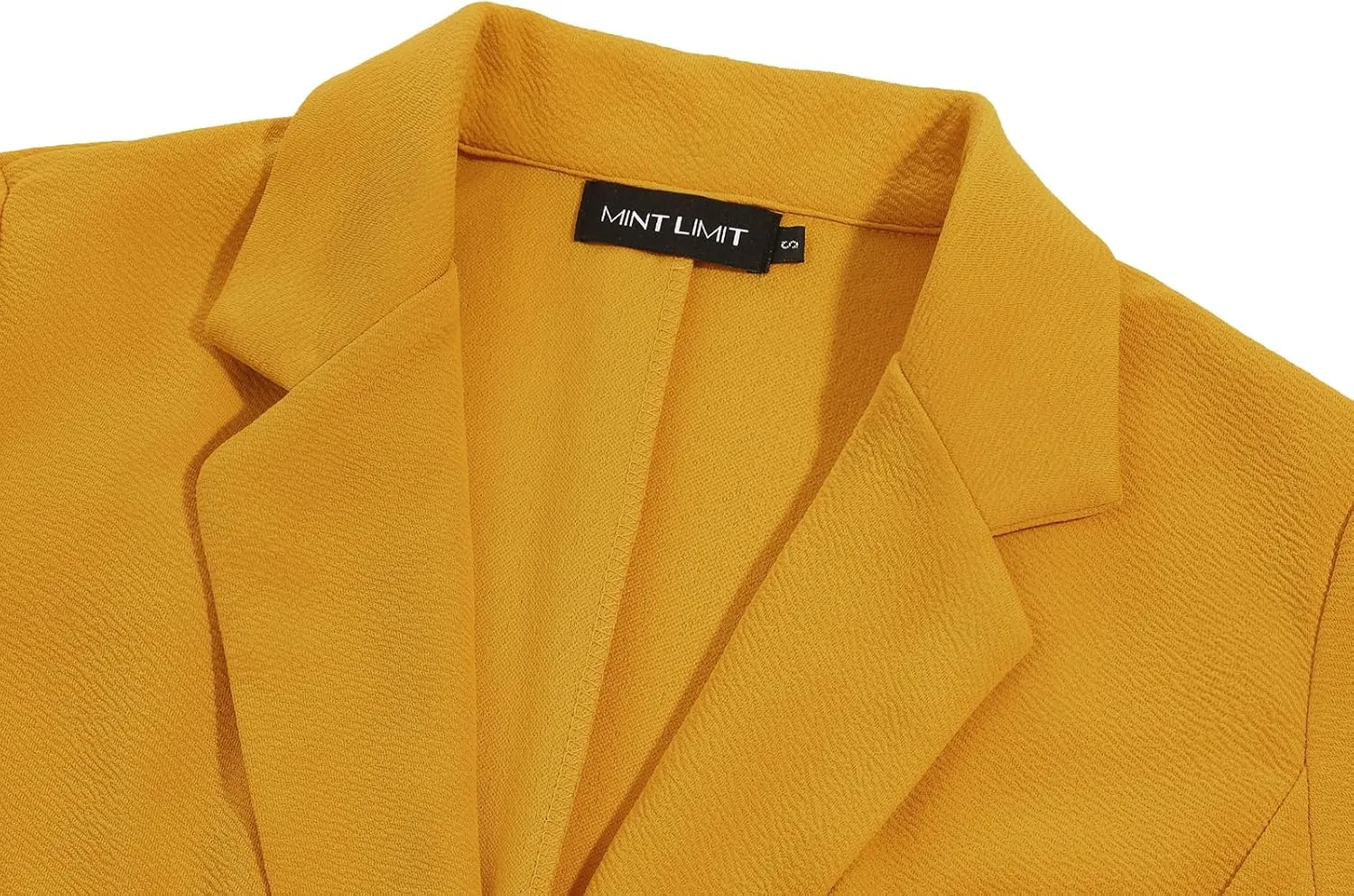 MINTLIMIT Women's Casual Blazer 3/4 Ruched Sleeve Open Front Button Work Office Blazer Jackets with Pockets