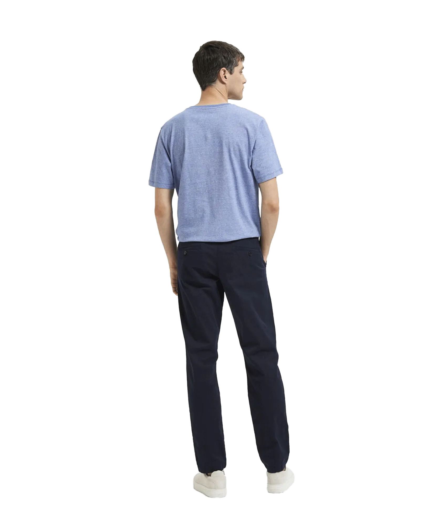 Slim Fit Flex Chinos - Navy
