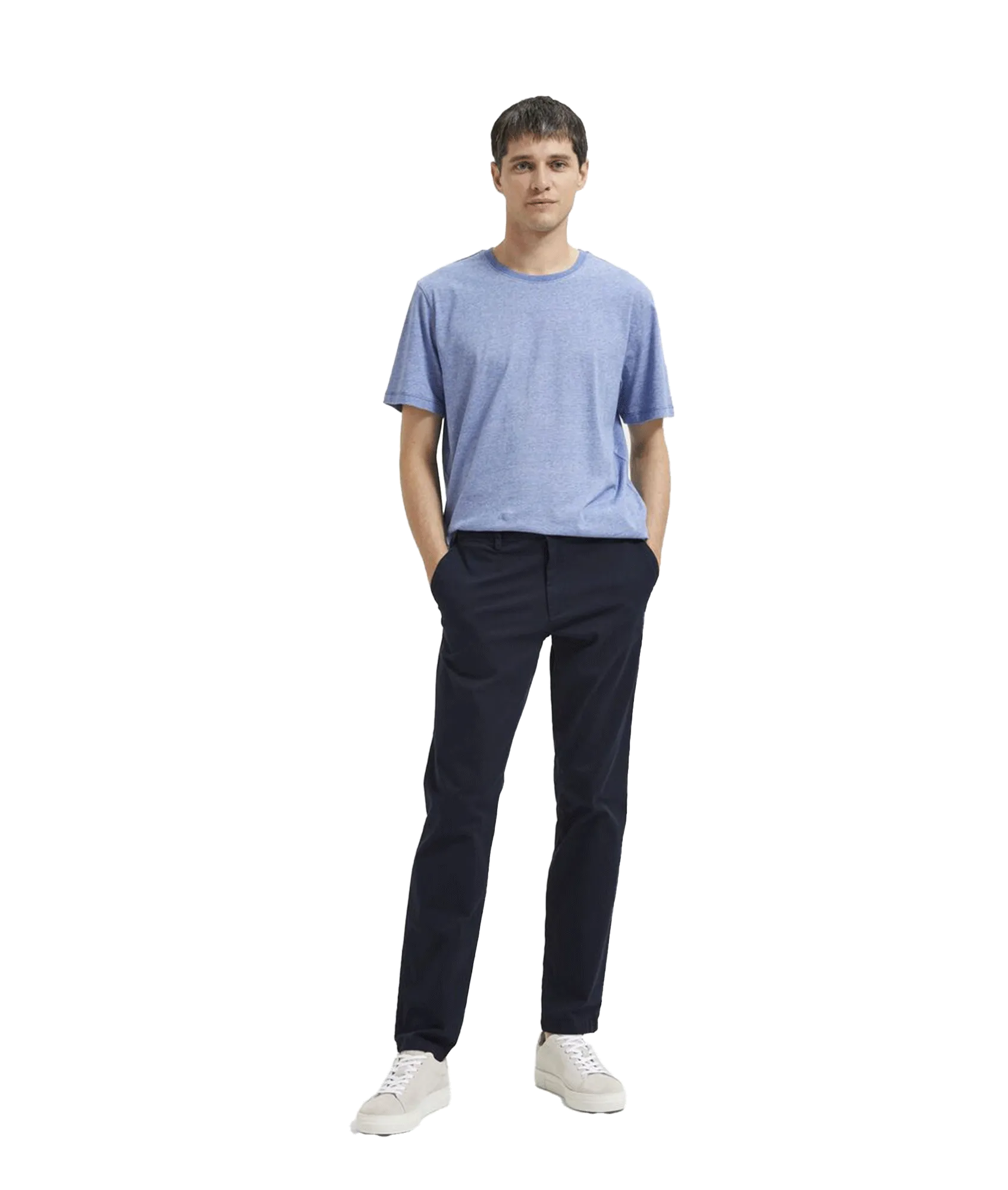 Slim Fit Flex Chinos - Navy