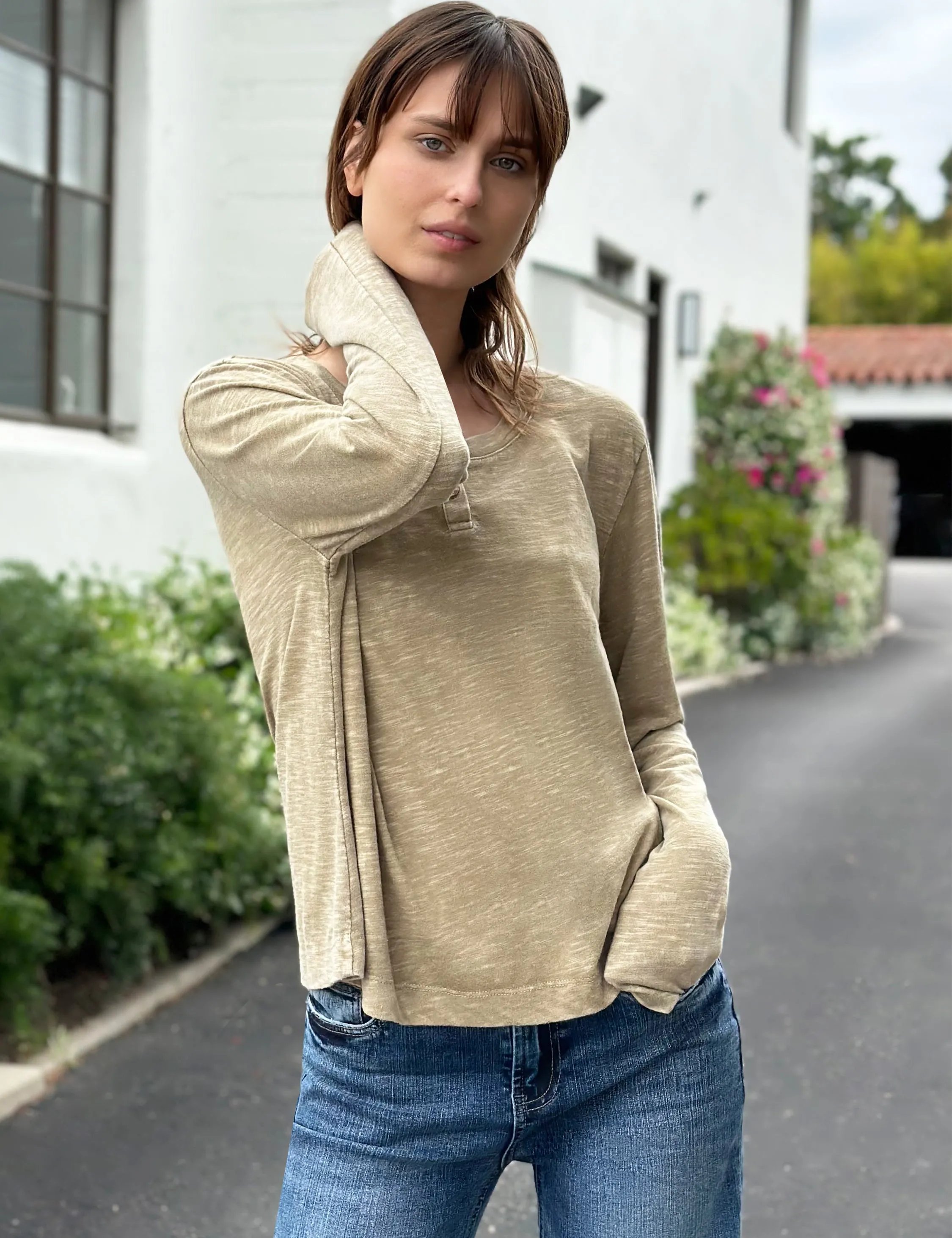 Swing Henley Tee