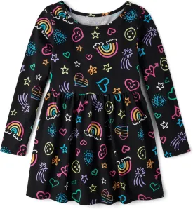 The Children's Place Big Girls' Long Sleeve Casual Dress