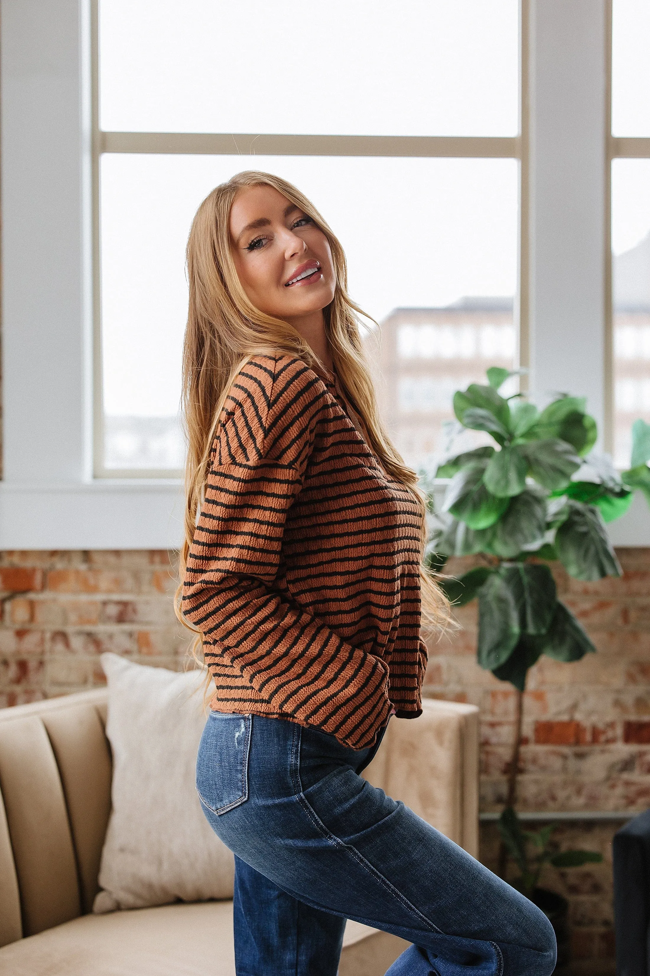 Tina Long Sleeve Henley Top